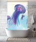 Preview: Extartiqe Duschrollo -  Pink Quallen modernes Duschrollo Made in Germany